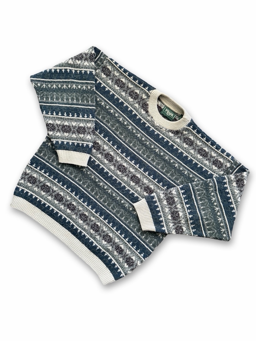 Vintage 90s Knit Pattern Sweater